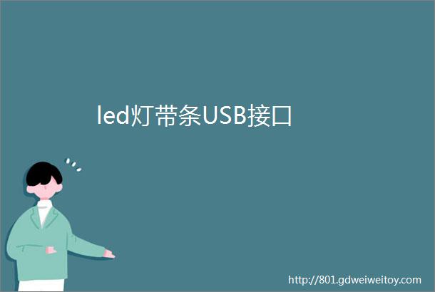 led灯带条USB接口